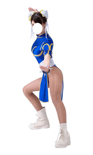 Traje De Cosplay Sexy De Chun Li Para Mujer De Halloween