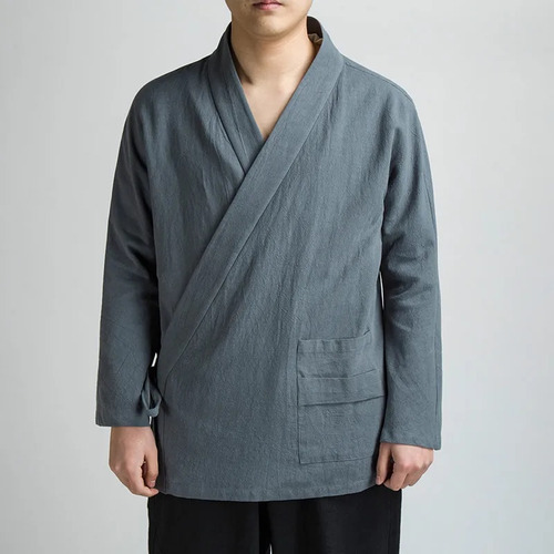 Suéter Tipo Cárdigan Tipo Kimono Para Hombre  Chaqueta De Li