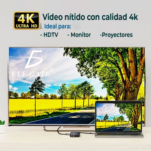 Hub Adaptador 11 En 1 Tipo C Hdmi Vga Ethernet