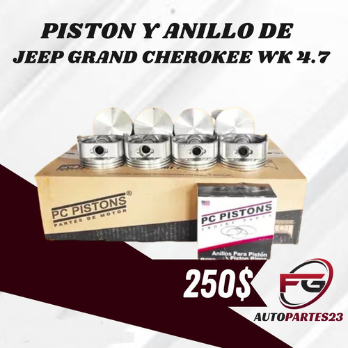 Piston Y Anillo De Grand Cherokee Wk 4.7 020 030