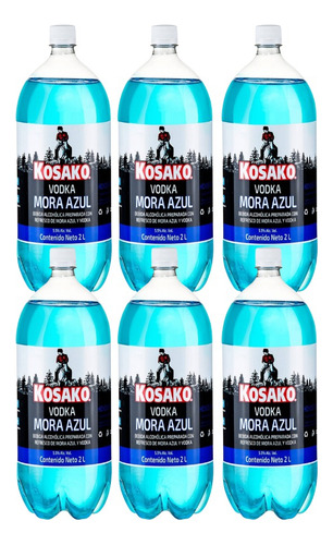 Pack 6 Pz De Kosako Moral Azul 2l