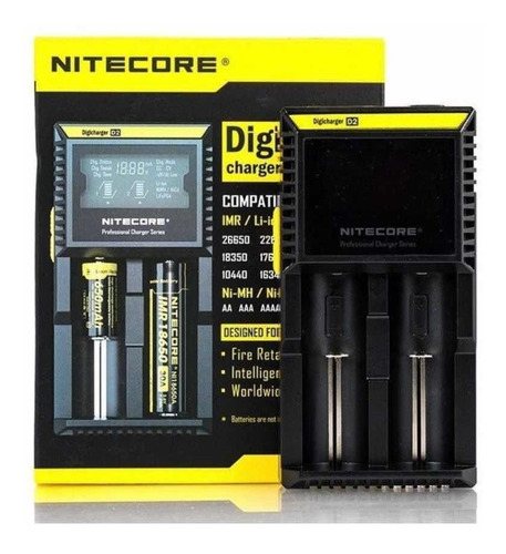 Carregador Nitecore D2 Original Digital P/ Baterias Recarreg
