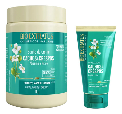 Kit Bio Extratus Cachos Crespos Bc 1kg 1 Finalizador 150ml