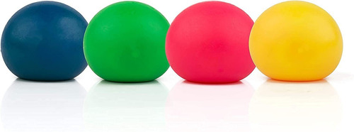 4pcs Colorful Stress Squeeze Ball Toy - Relieve Stress Senso