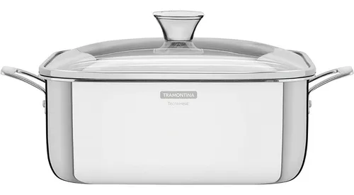 comprar Cacerola Olla Cuadrada De Acero Inoxidable 7.3lt Tramontina 