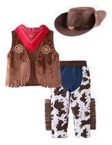 Comprar Disfraz De Vaquero Para Niños, Disfraz De Halloween Para Niños, Fiesta De Cumpleaños, Juego De Rol, Juego De Rol, Pantalones Vaqueros, Atuendo, Sombre