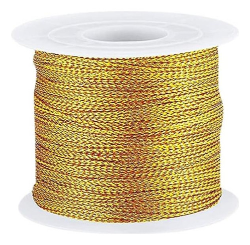 100m X 1 Mm Cord De Color Metálico Tinsel Tinsel Cord De