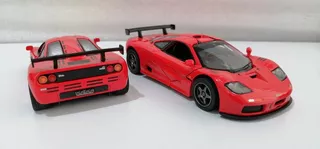 Mclaren F1 Gtr 1995 Rojo//escala 1:34//13cms De Largo