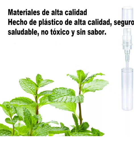 Mini Atomizador Perfume Botella Spray Plástico (60pcs 5ml)