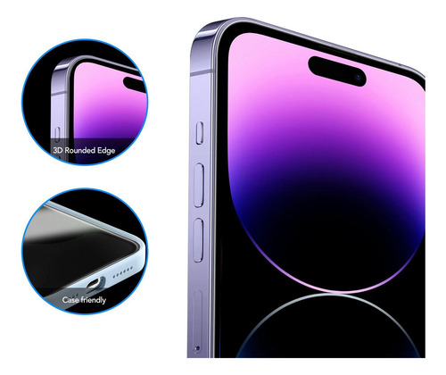 Imagen 6 de 10 de 2 Micas Ez Armor Para iPhone Vidrio Premium Auto Instalacion