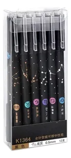 Bolígrafos De Gel Borrables Lapiceros 12 Signos Zodiacales