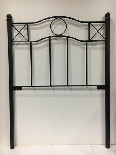 Imagen 6 de 9 de Respaldo De Cama En Hierro Forjado P/sommier 80cm Recto C