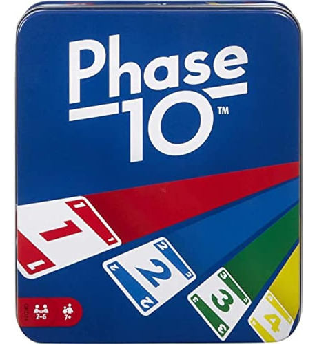 Juego De Mesa Phase 10 Tin Cartas Juguete Mattel Games ;o