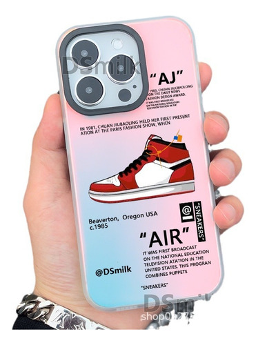 Funda Baloncesto Aurora Láser Dura Para Iphone16pro/15/14/..