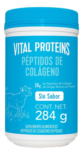 Péptidos De Colágeno Vital Proteins Bovino Sin Sabor 284g