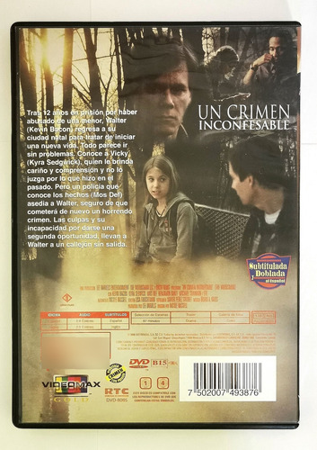 Dvd Película Un Crimen Inconfesable Kevin Bacon (Usado)