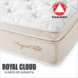 Colchon De Resorte,queen Size,paraiso,modelo Royal Cloud