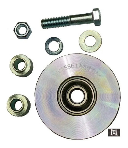Rueda Acero Portón Corredizo 75 Mm Con Perno Ducasse 250 Kg