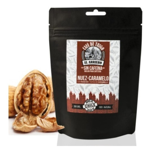 Cafe De Trigo Nuez- Caramelo  100% Natural Sin Cafeína 200g.