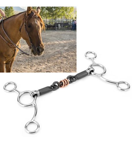 Mordaza De Mejilla Completa Horse Chew Broca De Acero Inoxid