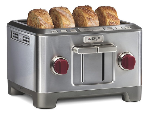 Wolf Gourmet 4-slice Extra Wide Slot Toaster Con Selector De