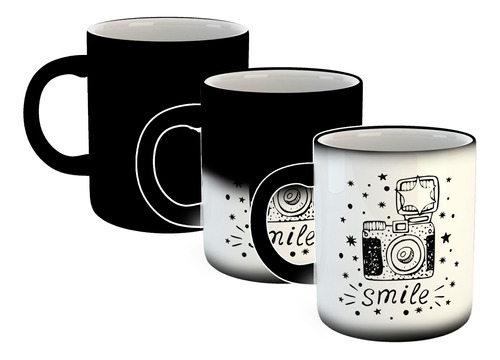 Taza Magica Smile Sonrie Fotos Camara Flash