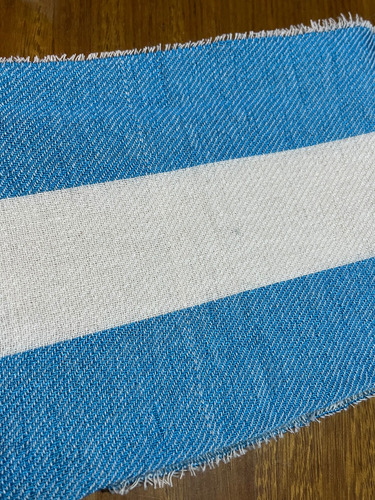 Bufanda Argentina 9 De Julio Chalina Celeste Y Blanca Outlet Celeste Rayas Único