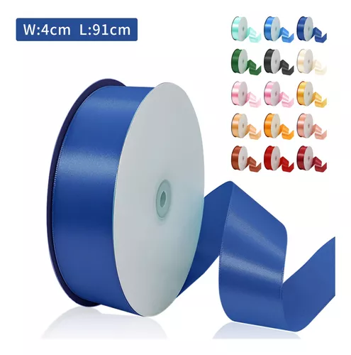 3pcs Rollo De Liston Satinado (4cm) Con 22 Metros