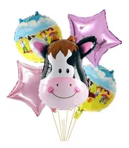 Comprar Globos La Granja Paquete De 5 Globos Aluminio