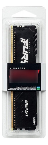 Memoria Kingston Black Fury Beast Ddr4 8gb Kf426c16bb/8