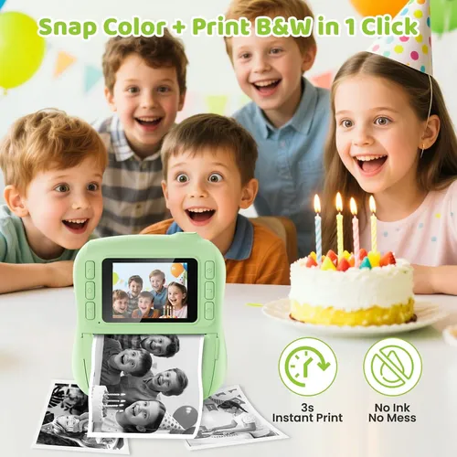Cámara De Impresión Instantánea Para Niños, Cámara Instan...