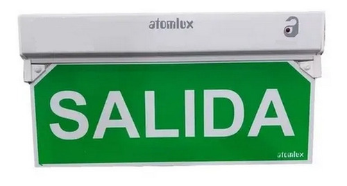 Imagen 1 de 4 de Cartel Salida Leds Atomlux 9905 L Doble Faz 3 Horas