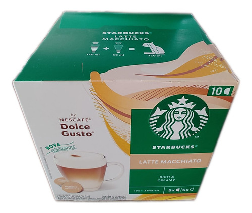 Capsula Dolce Gusto Starbucks Latte Macchiato 10 Capsulas