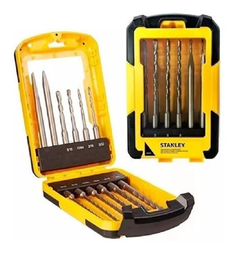 Set Mechas Puntas Stanley Sta4279 Cincel Sds Plus 12pzas