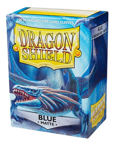Sleeves Dragon Shield Matte Blue Azul Padrão