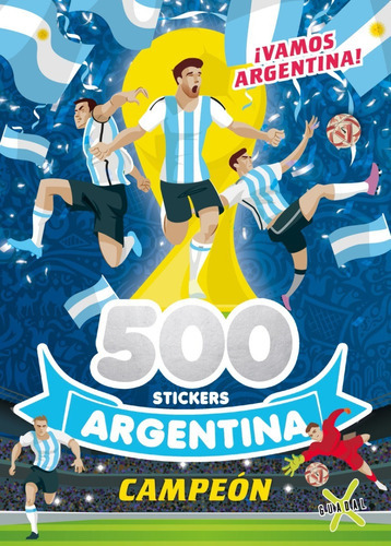 Libro Argentina Campeon 500 Stickers + Actividades + Colorea