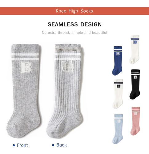 3 Pares Calcetines Para Bebé Niñas Niños,bebés Calcetines