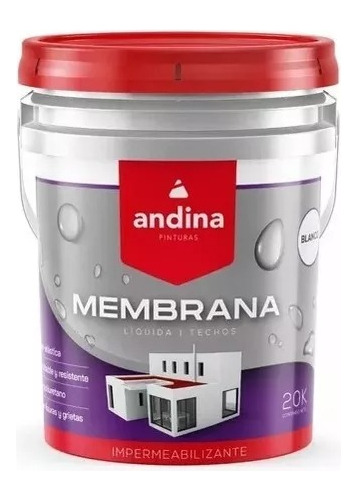 Membrana Liquida Techos Andina Poliuretanica 20 Kilos 