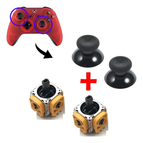 2x Análogo Joystick + Palanca Stick Compatible Con Xbox One