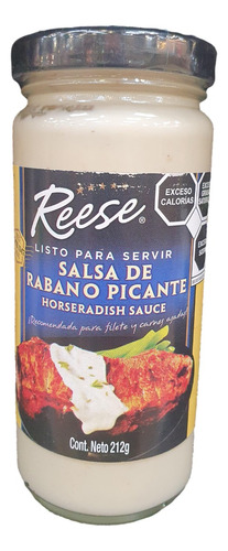 Salsa Reese Rábano Picante Horseradish 212g