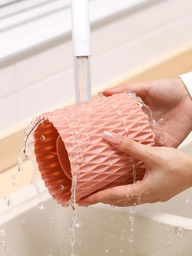 Contenedor De Brochas Para Maquillaje Rosa