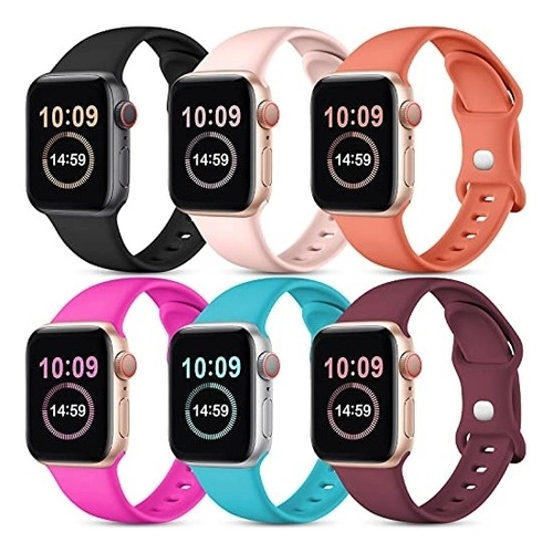 Correas Paquete De 6 Correas Compatibles Con Apple Watch