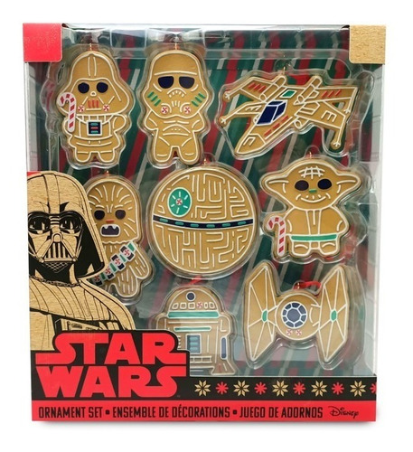 Set 8 Adornos Ornamentos Star Wars Arbol De Navidad Esferas