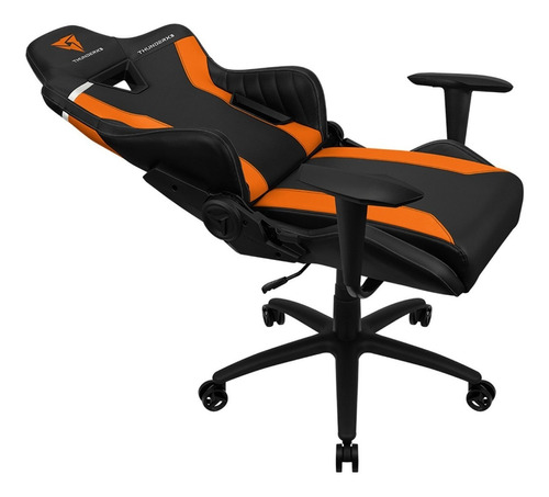 Cadeira de escritório ThunderX3 TC3 gamer ergonômica  tiger orange com estofado de couro sintético