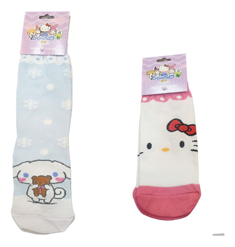 Media Sanrio Hello Kitty Moño Kawaii Producto Oficial
