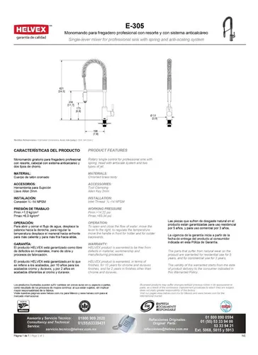 Helvex e305 sale