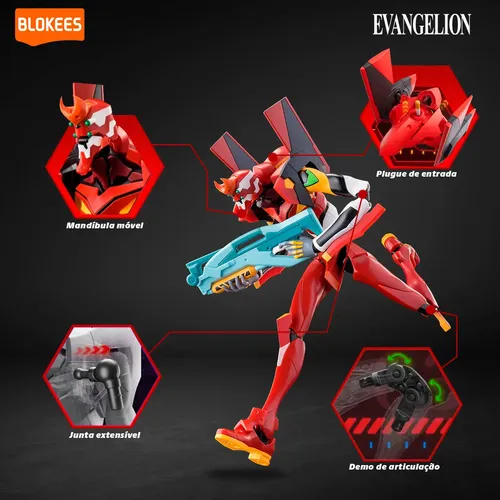 Figura Evangelion Eva - 02 | Blokees Action Edition | Parcelamento