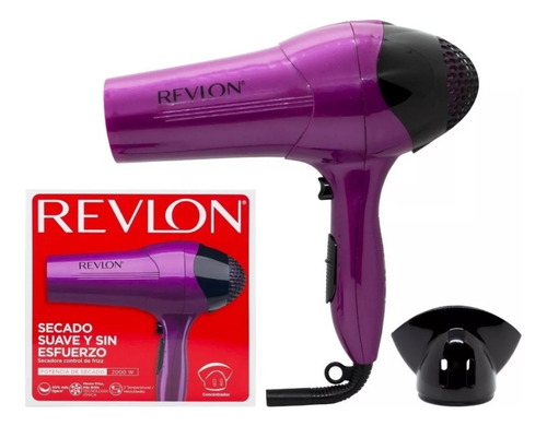 Imagen 3 de 10 de Secador De Pelo Revlon Rvdr773pla2a Violeta 2000 Watts
