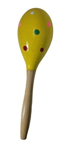 Maraca De Madera Infantil Grande Estimulación Sonora