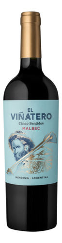 Vino Tinto El Viñatero Malbec 1x750ml Bodega Cinco Sentidos
